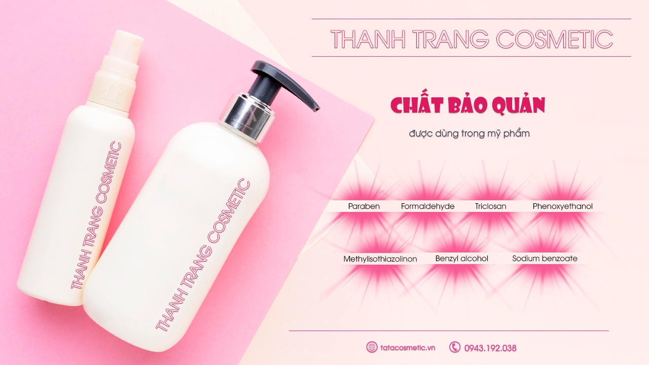Các chất bảo quản được dùng trong mỹ phẩm