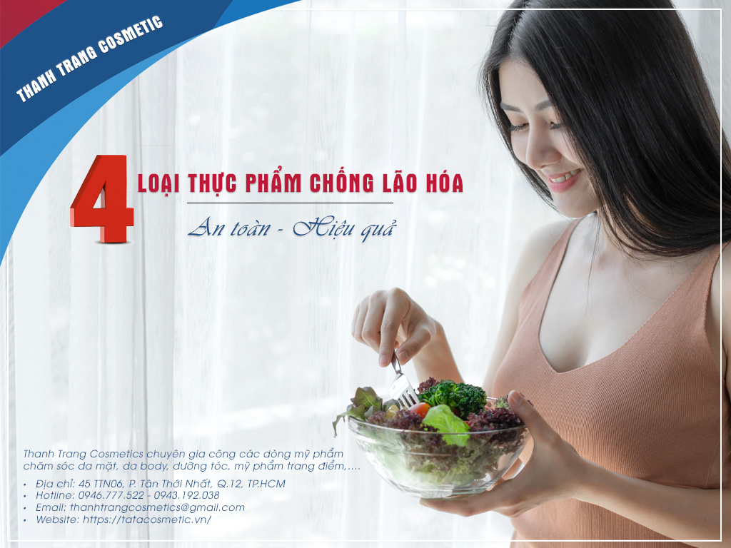 4 loại thực phẩm chống lão hóa hàng đầu