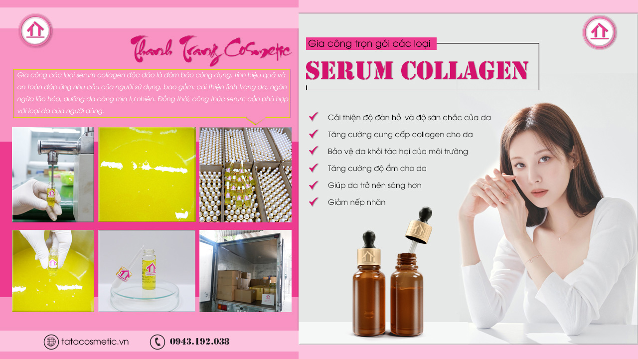 Gia công serum collagen các loại