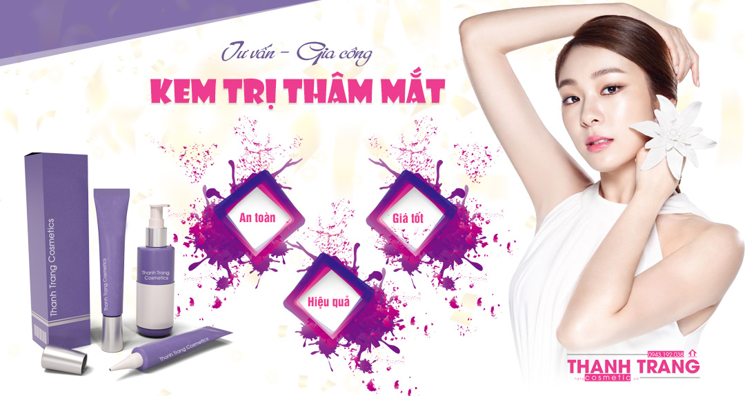 Thành phần trong gia công kem trị thâm mắt