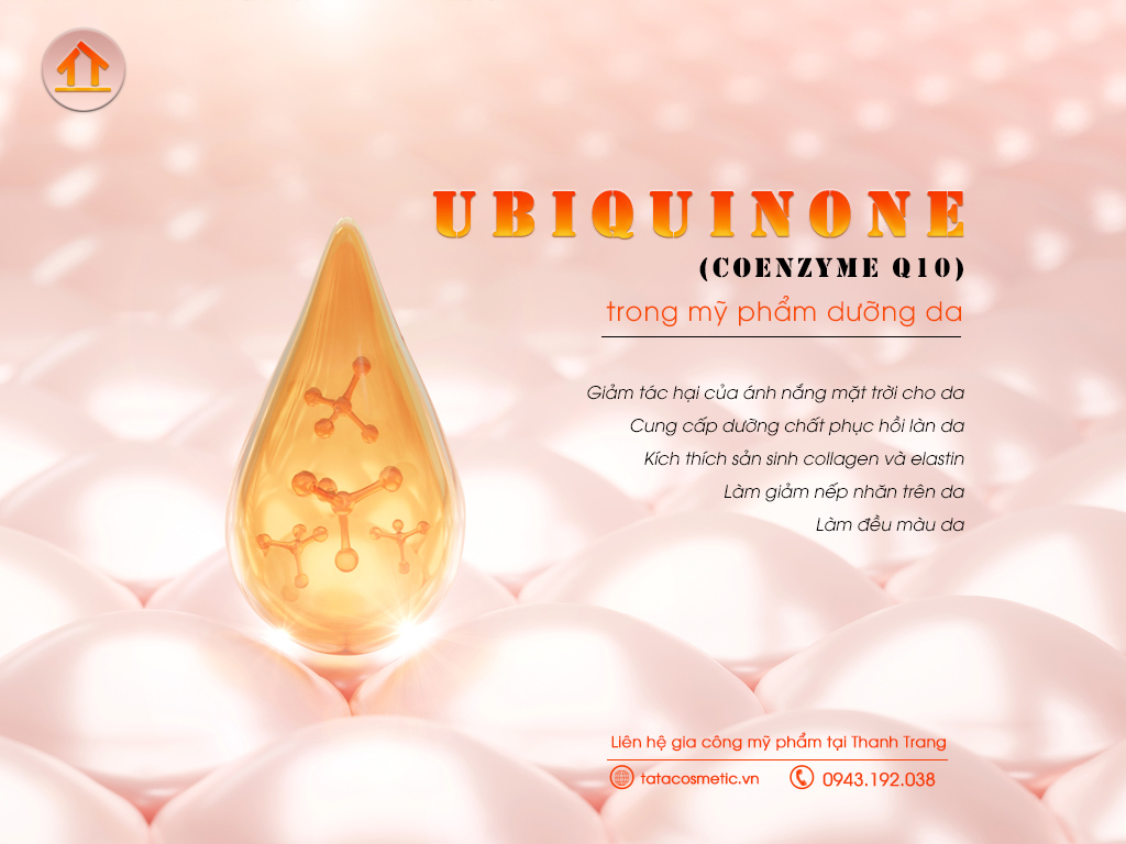 Vai trò dưỡng da của Ubiquinone trong mỹ phẩm